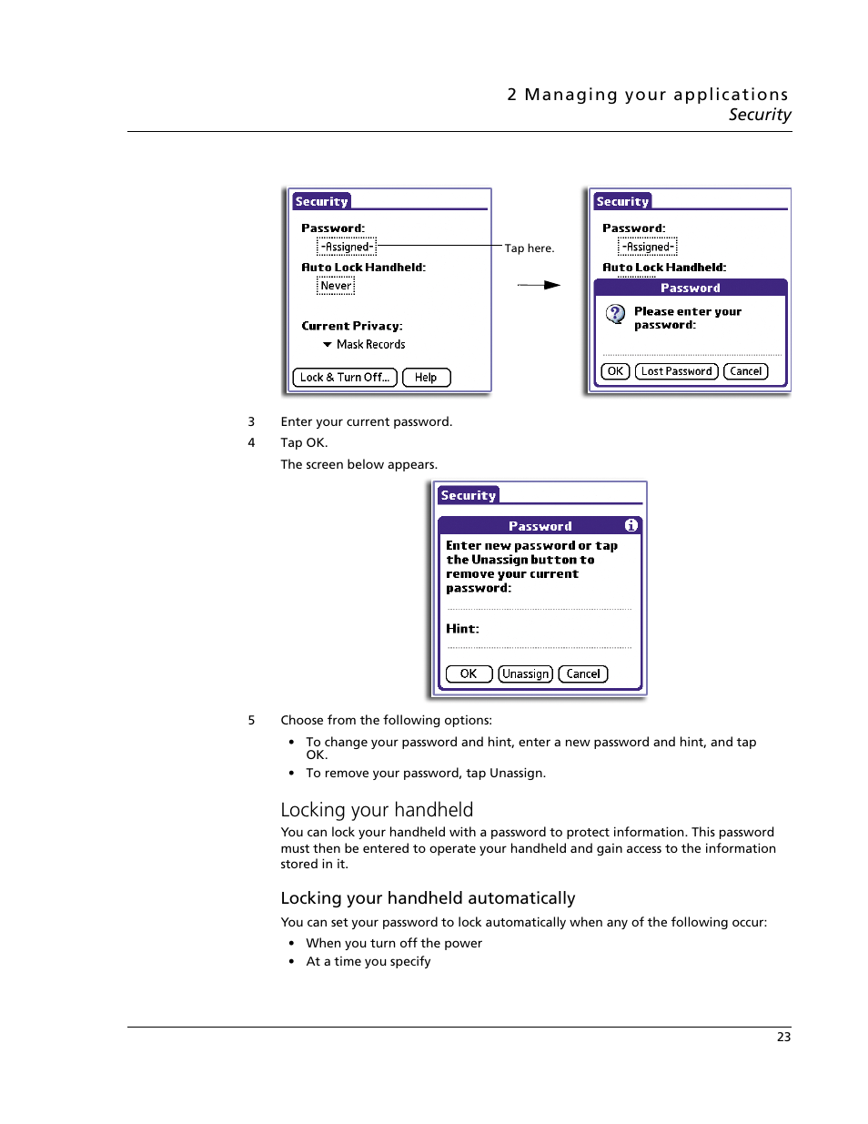 Locking your handheld | Acer s60 User Manual | Page 35 / 296