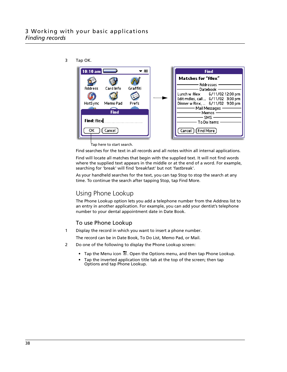 Using phone lookup | Acer s60 User Manual | Page 50 / 296