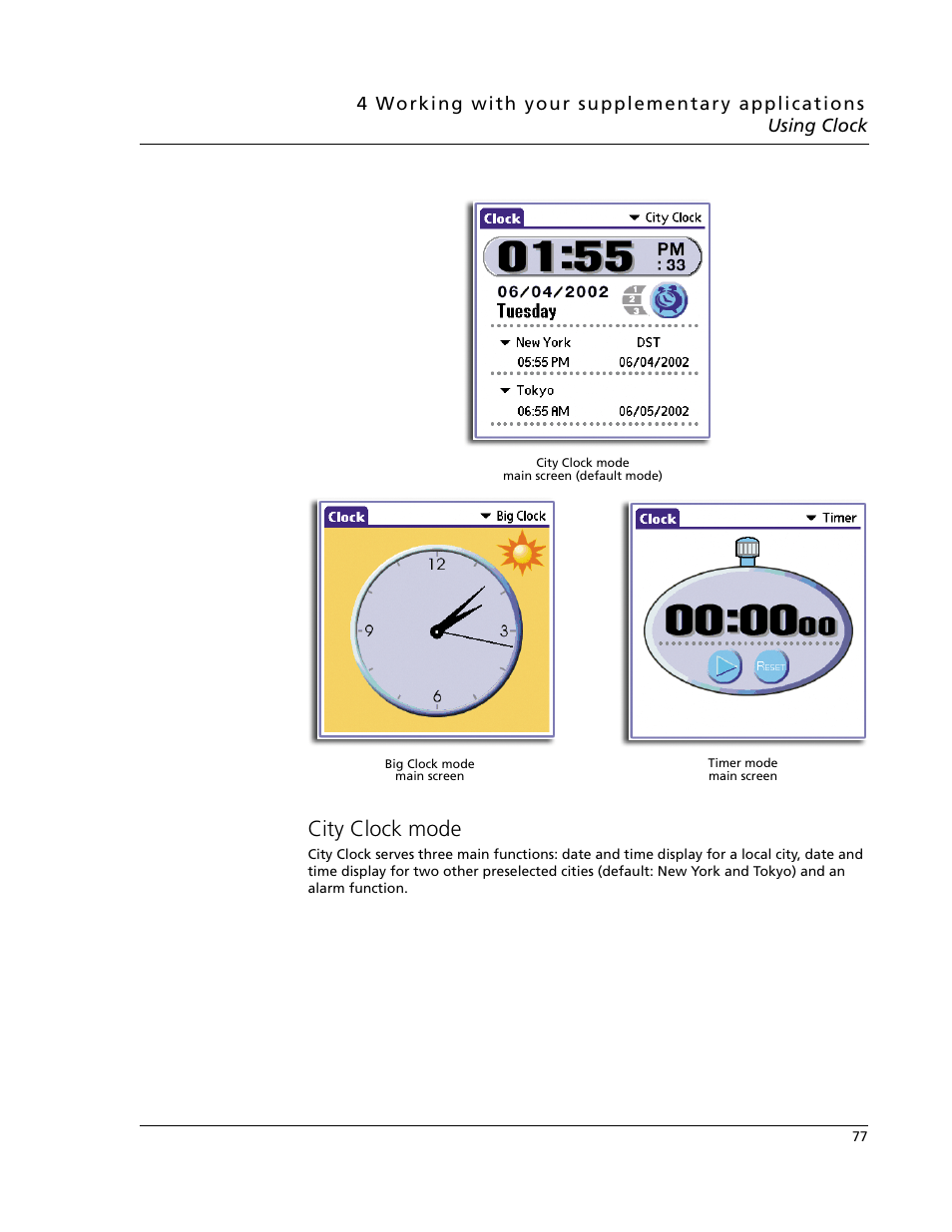 City clock mode | Acer s60 User Manual | Page 89 / 296