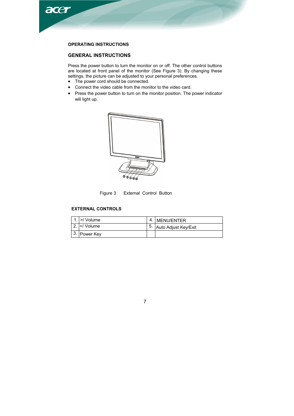 Acer AL1751 User Manual | Page 8 / 20