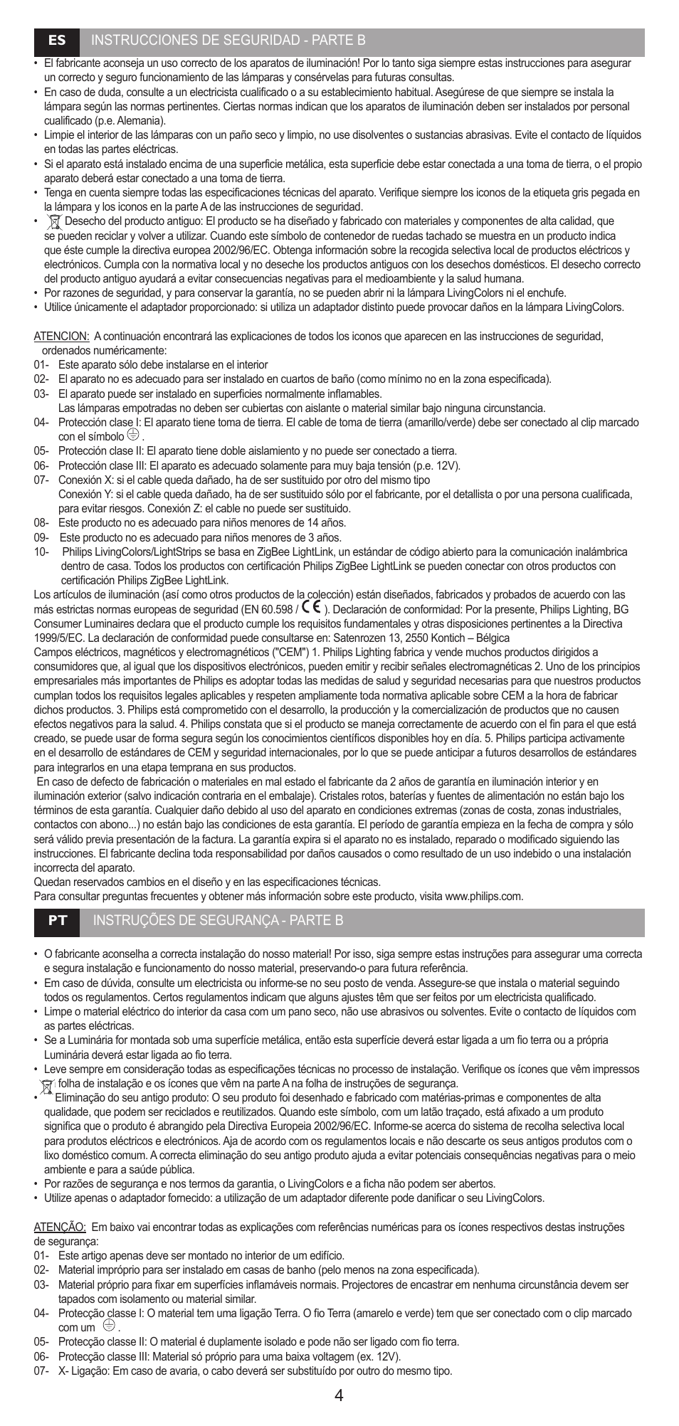 Philips Lumière indirecte User Manual | Page 4 / 20