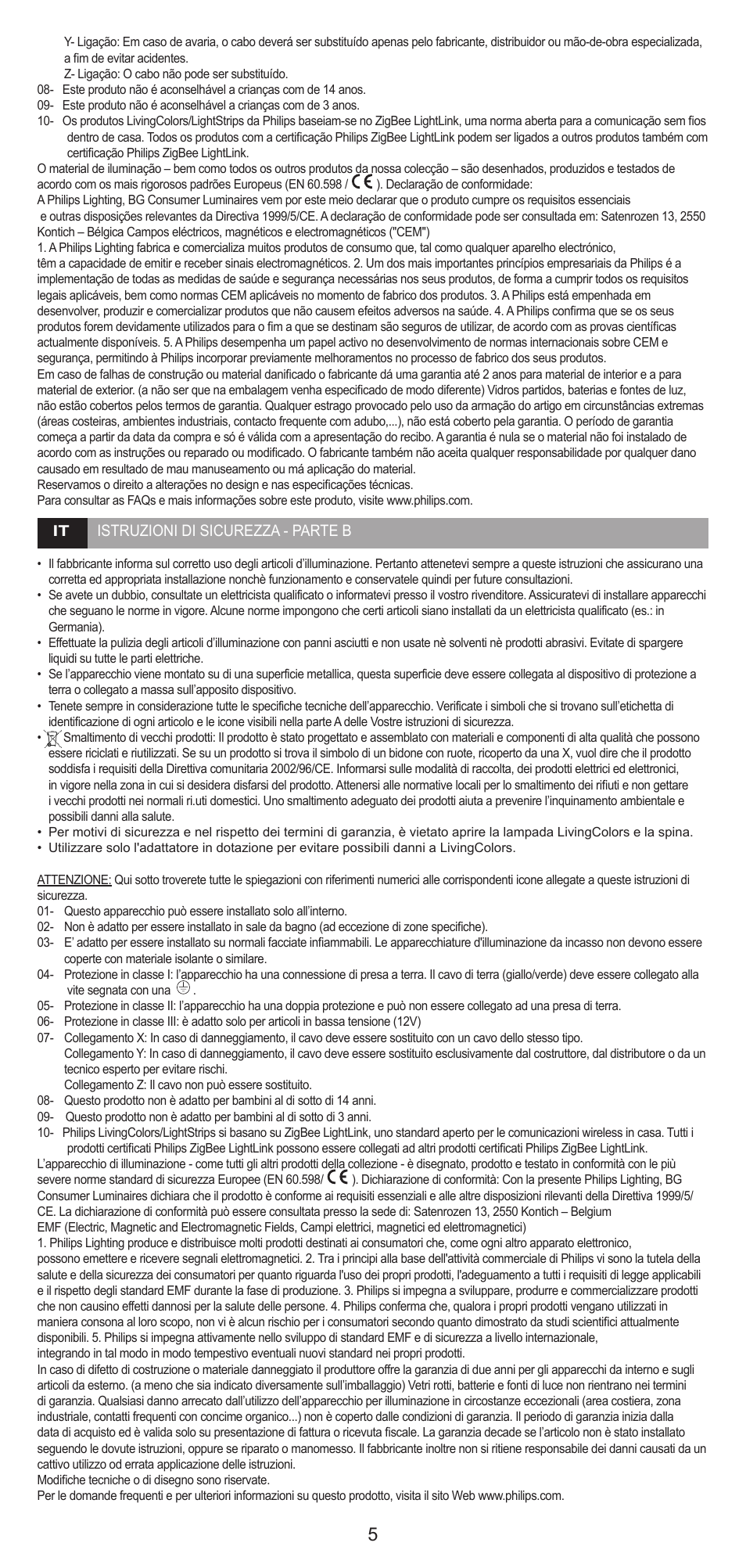 Philips Lumière indirecte User Manual | Page 5 / 20