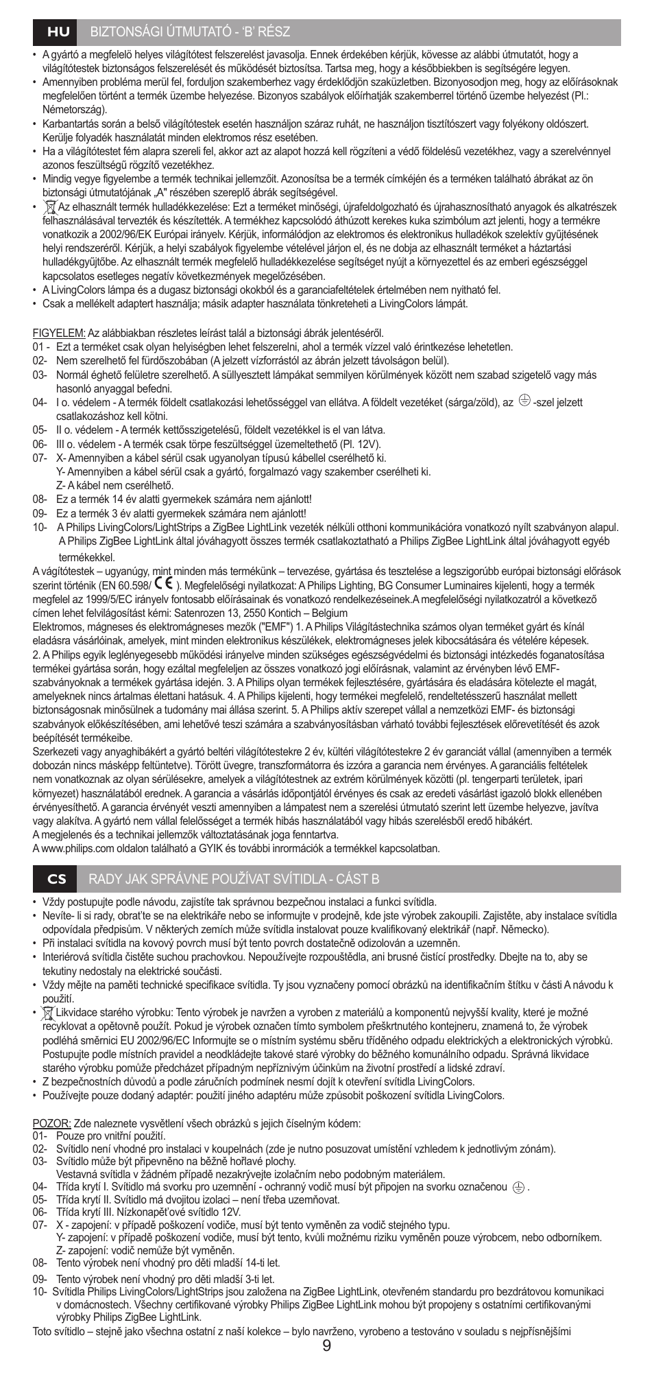 Philips Lumière indirecte User Manual | Page 9 / 20