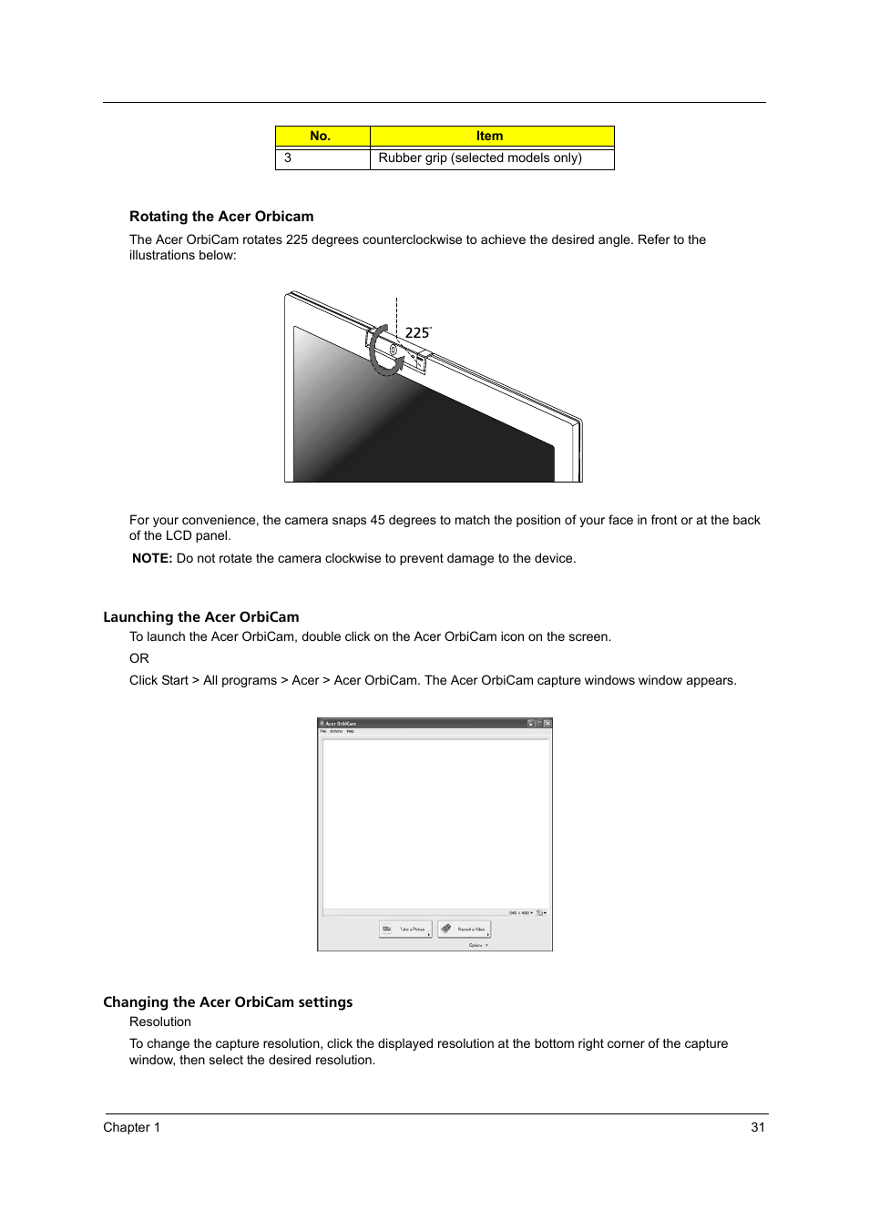 Acer 3250 User Manual | Page 39 / 124