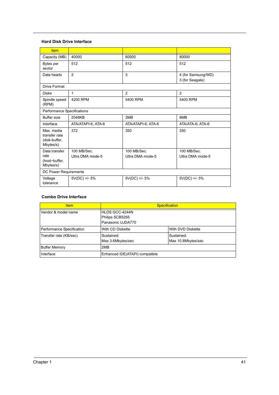 Acer 3250 User Manual | Page 49 / 124