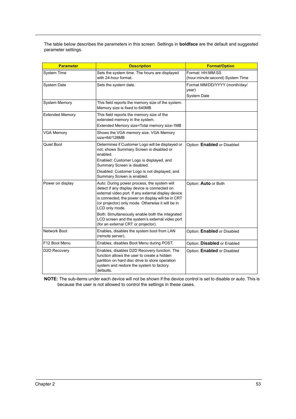 Acer 3250 User Manual | Page 61 / 124