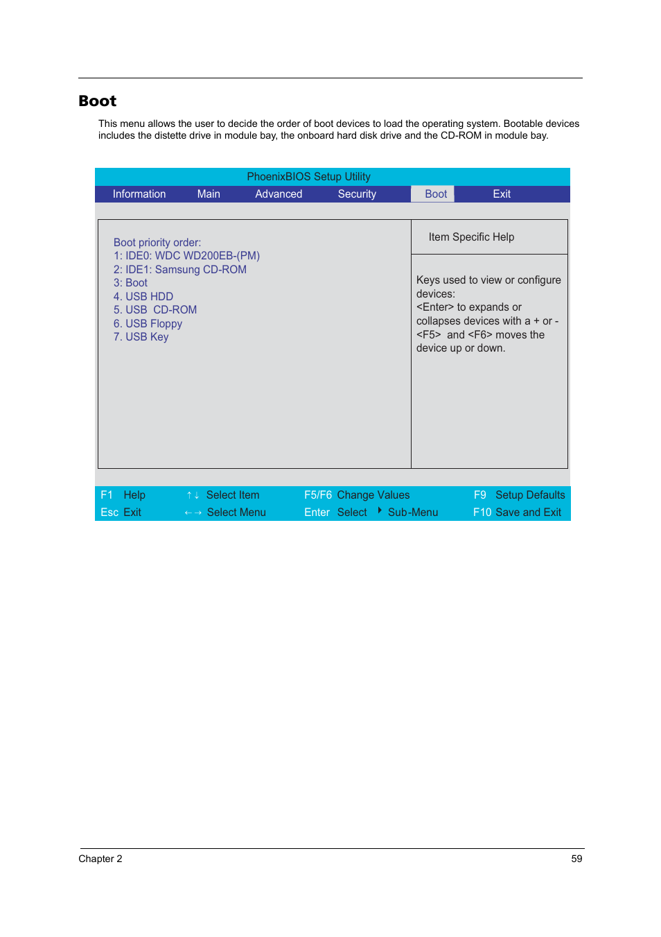 Boot | Acer 3250 User Manual | Page 67 / 124