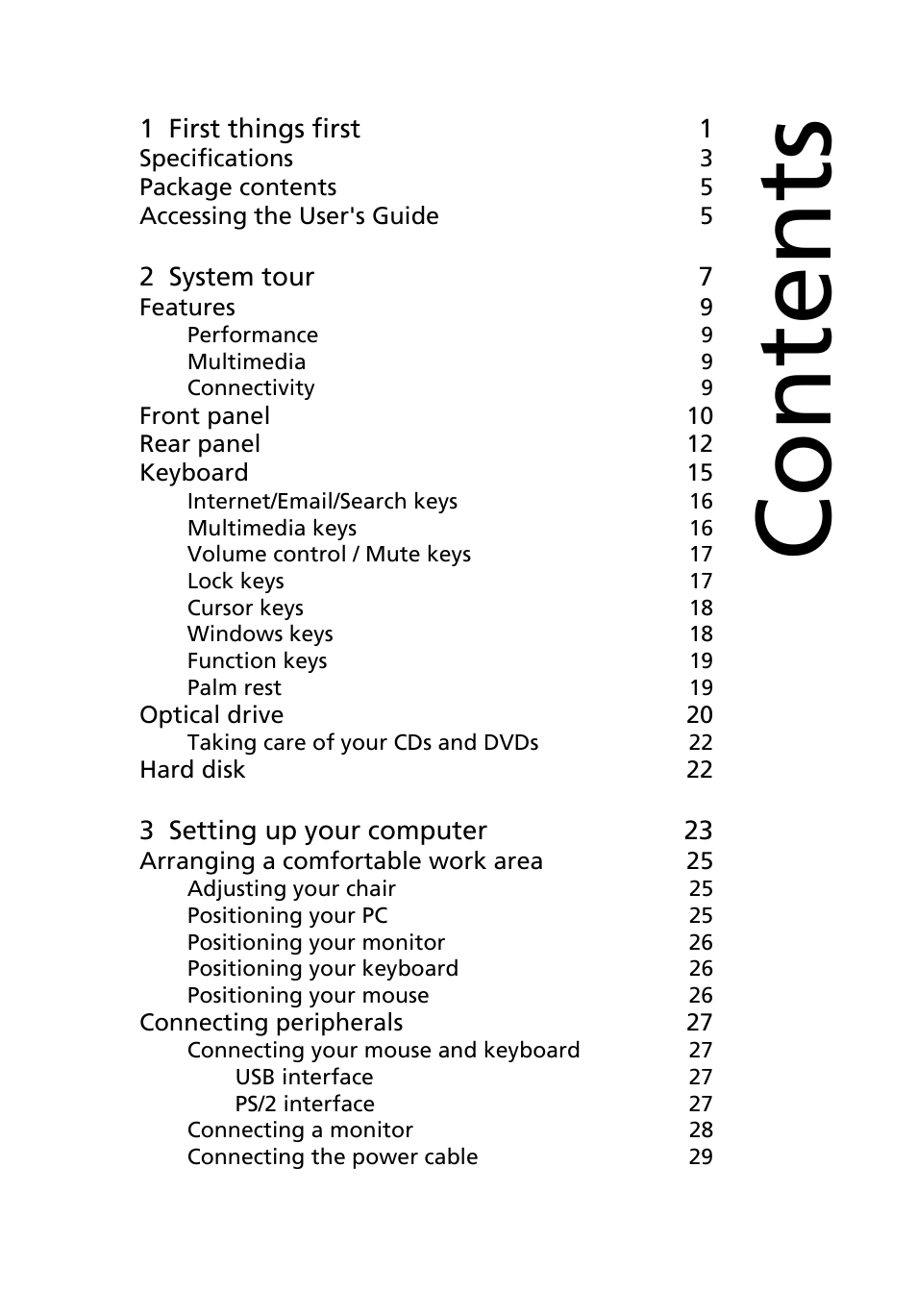 Acer 6800 Series User Manual | Page 3 / 96