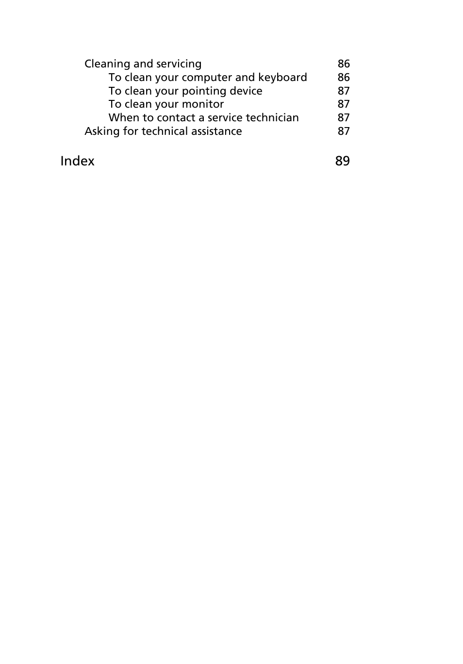 Index 89 | Acer 6800 Series User Manual | Page 6 / 96