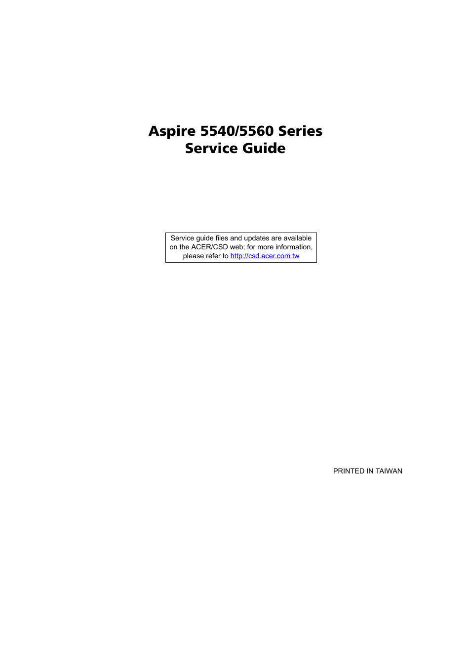 Acer 5540 User Manual | 112 pages