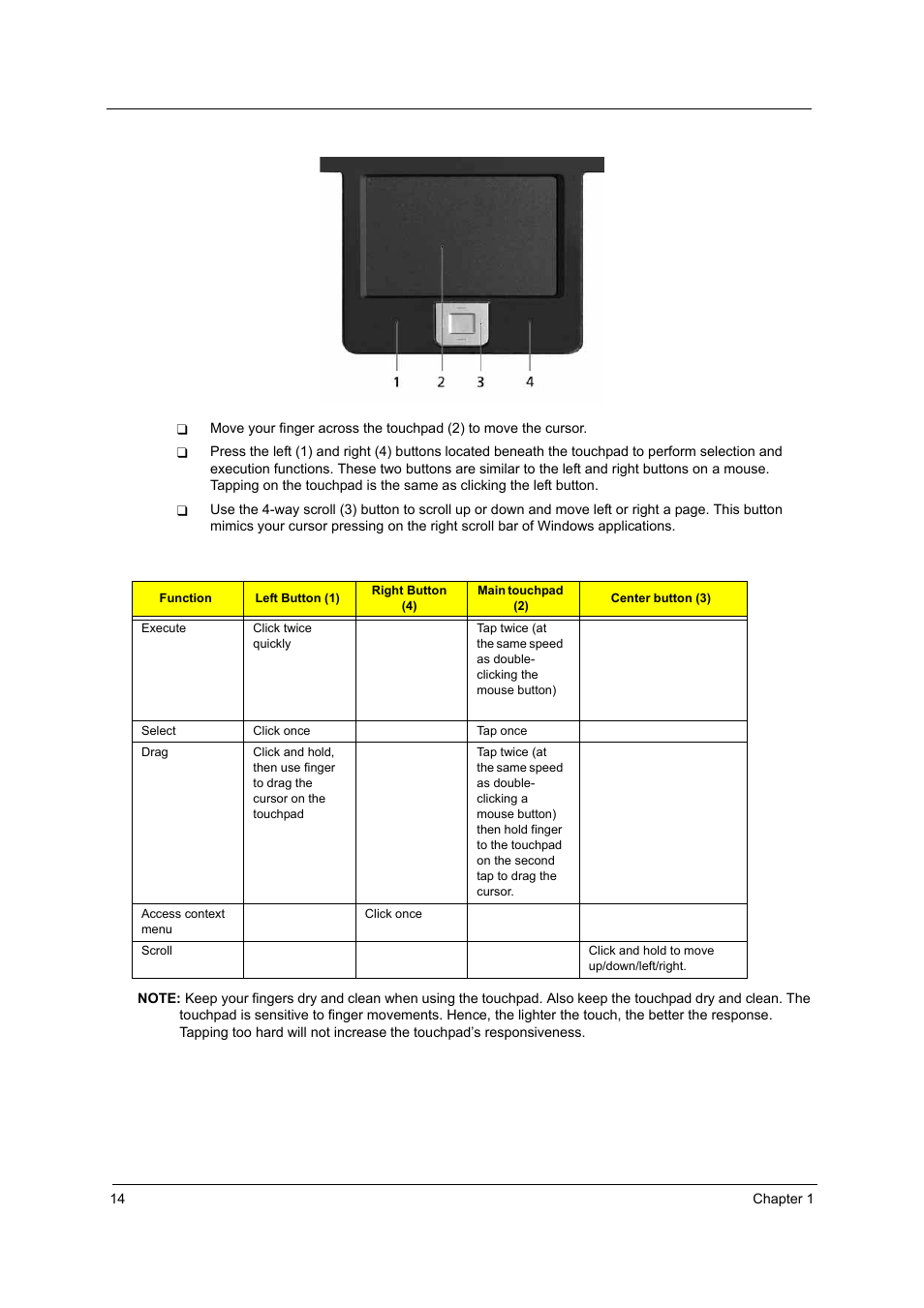 Acer 5540 User Manual | Page 20 / 112