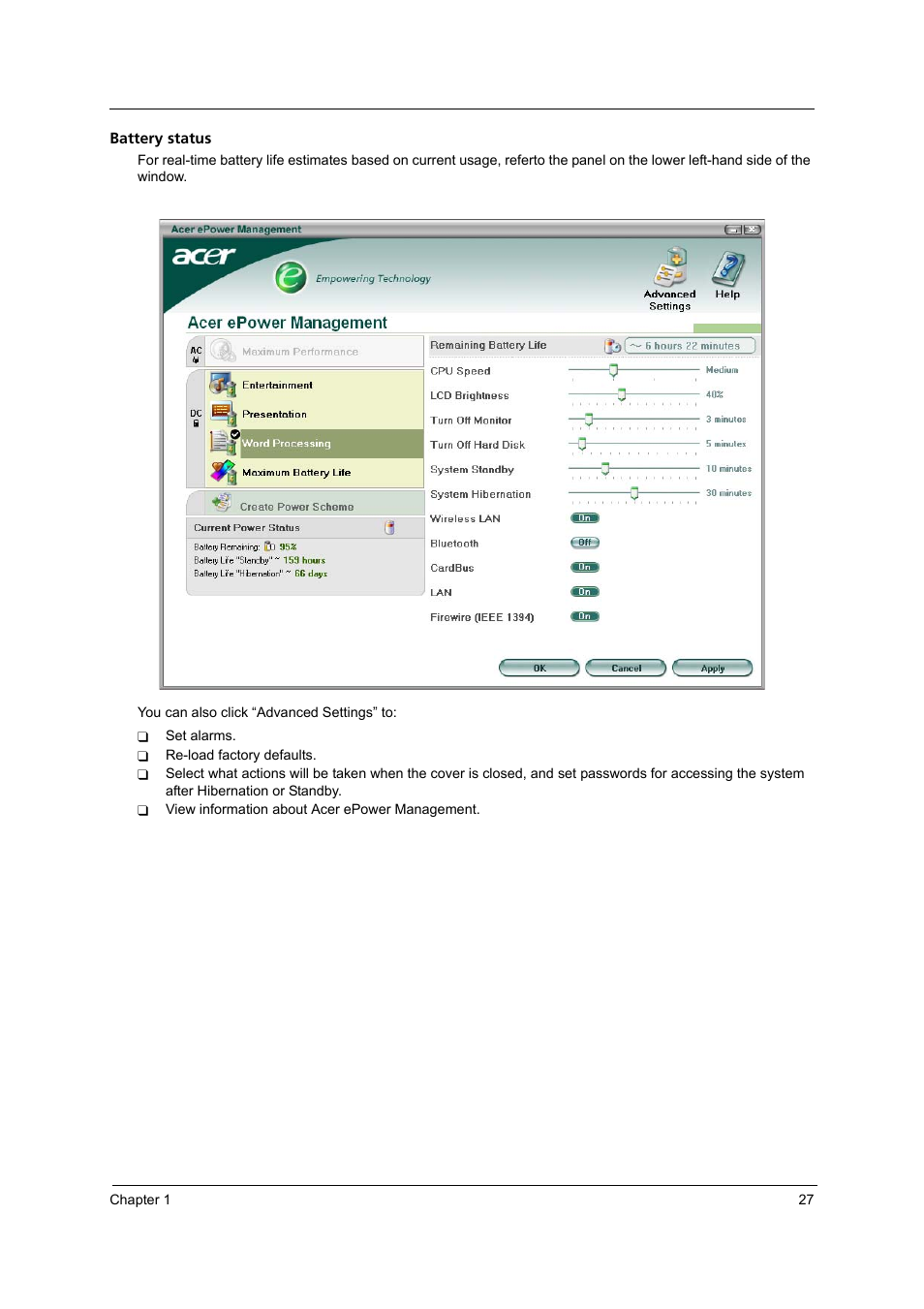 Acer 5540 User Manual | Page 33 / 112