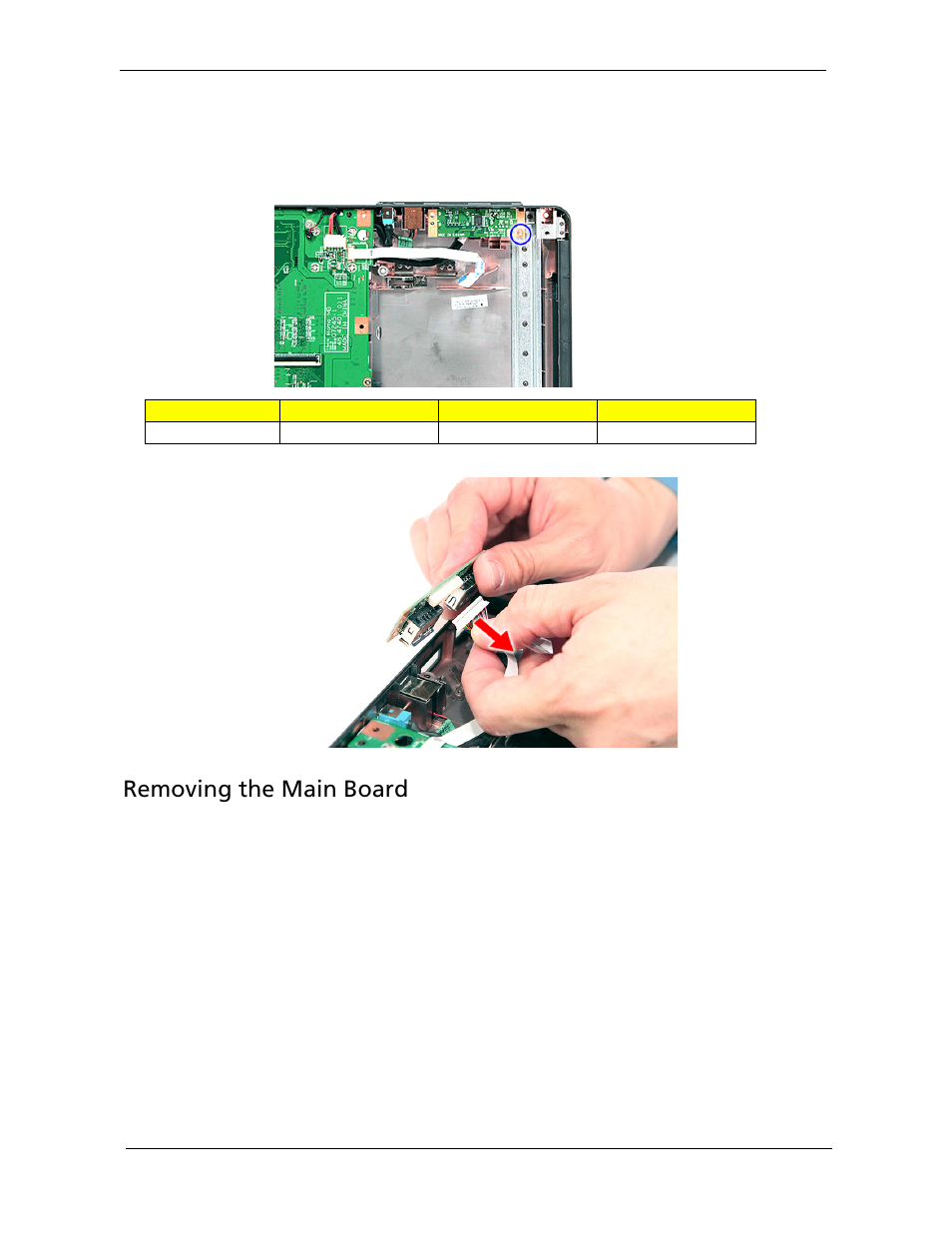 Removing the main board | Acer 5530 User Manual | Page 100 / 176