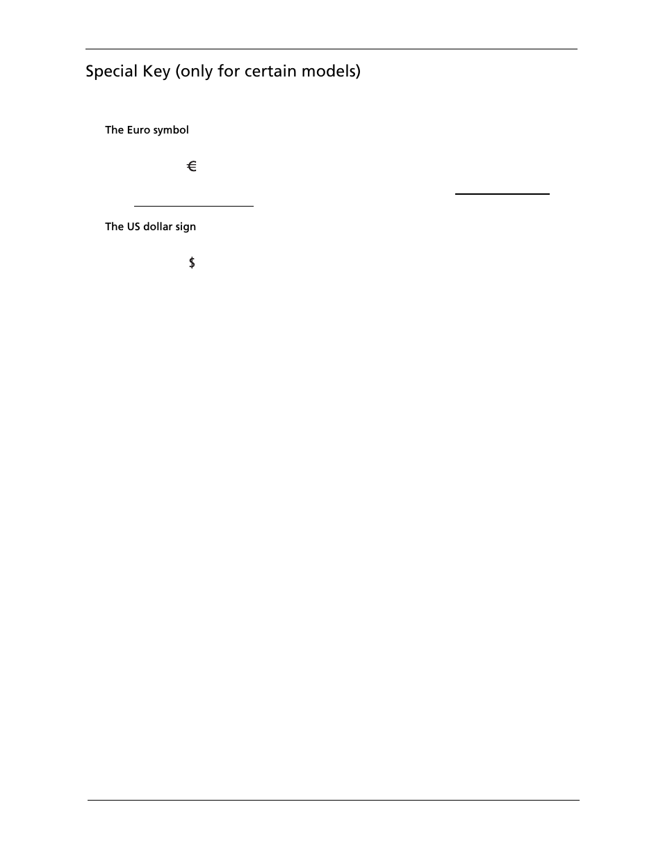 Special key (only for certain models) | Acer 5530 User Manual | Page 27 / 176