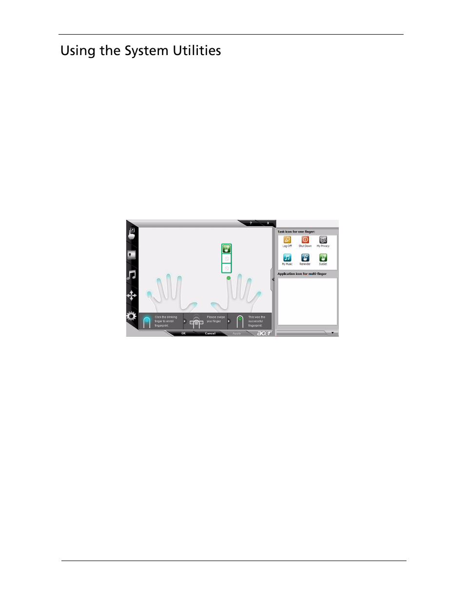 Using the system utilities | Acer 5530 User Manual | Page 36 / 176