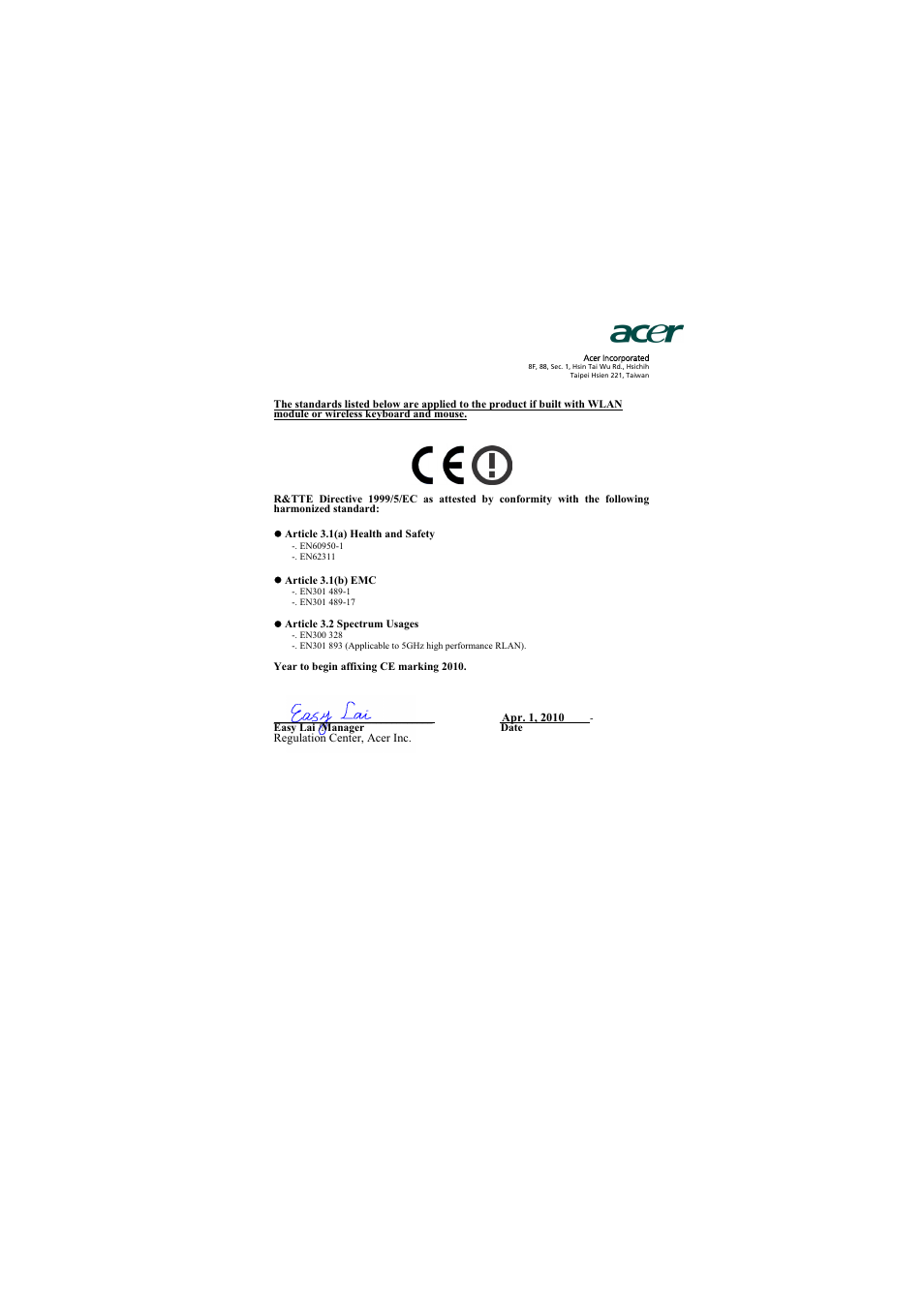 Acer PROJECTOR P7203 User Manual | Page 61 / 62