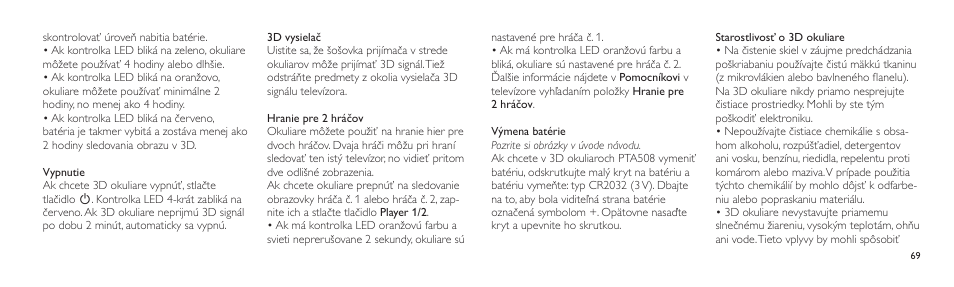 Philips Lunettes 3D Active User Manual | Page 69 / 88