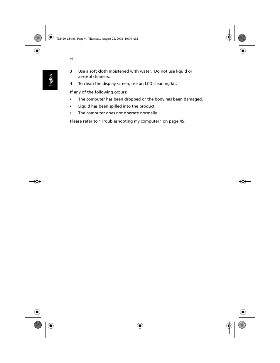 Acer 420 series User Manual | Page 6 / 78