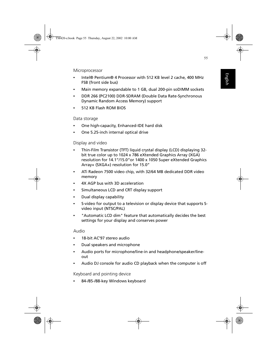 Acer 420 series User Manual | Page 63 / 78
