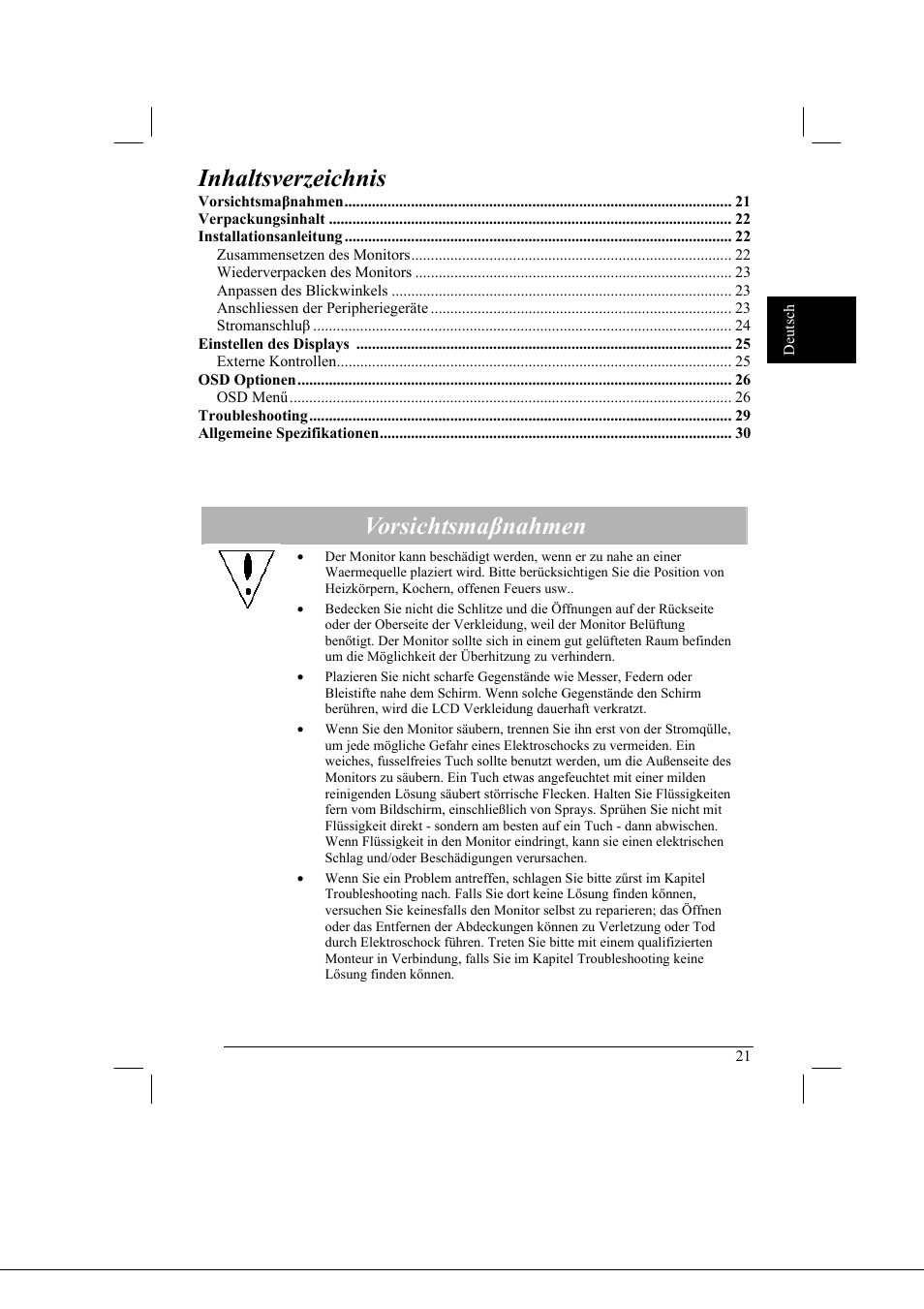 Acer AL2021 User Manual | Page 21 / 130