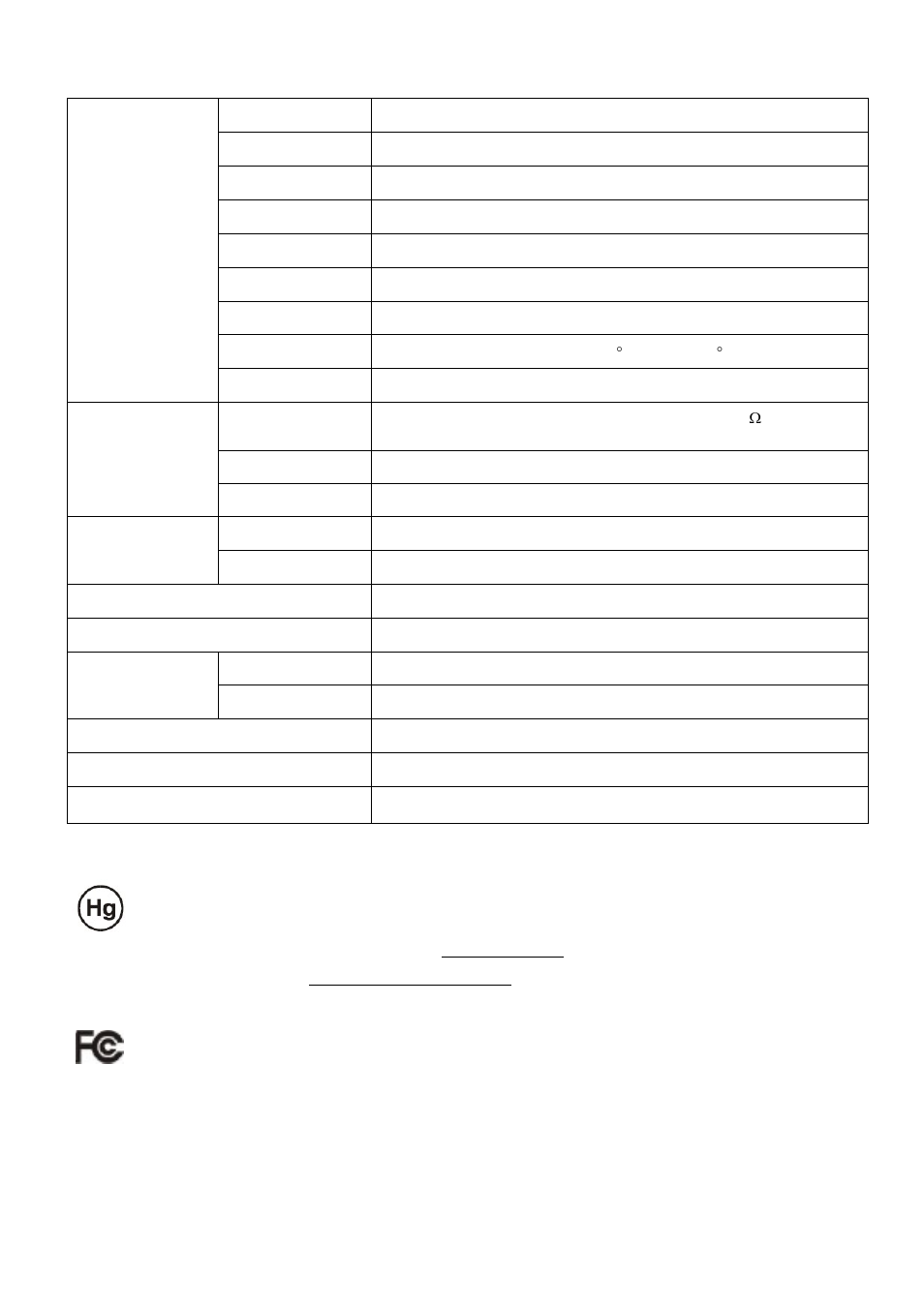 Lamp disposal, Technical specifications | Acer AL1917C User Manual | Page 9 / 10