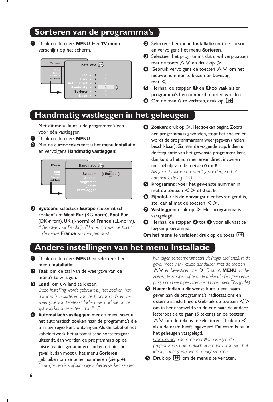 Philips Téléviseur à écran large User Manual | Page 38 / 62