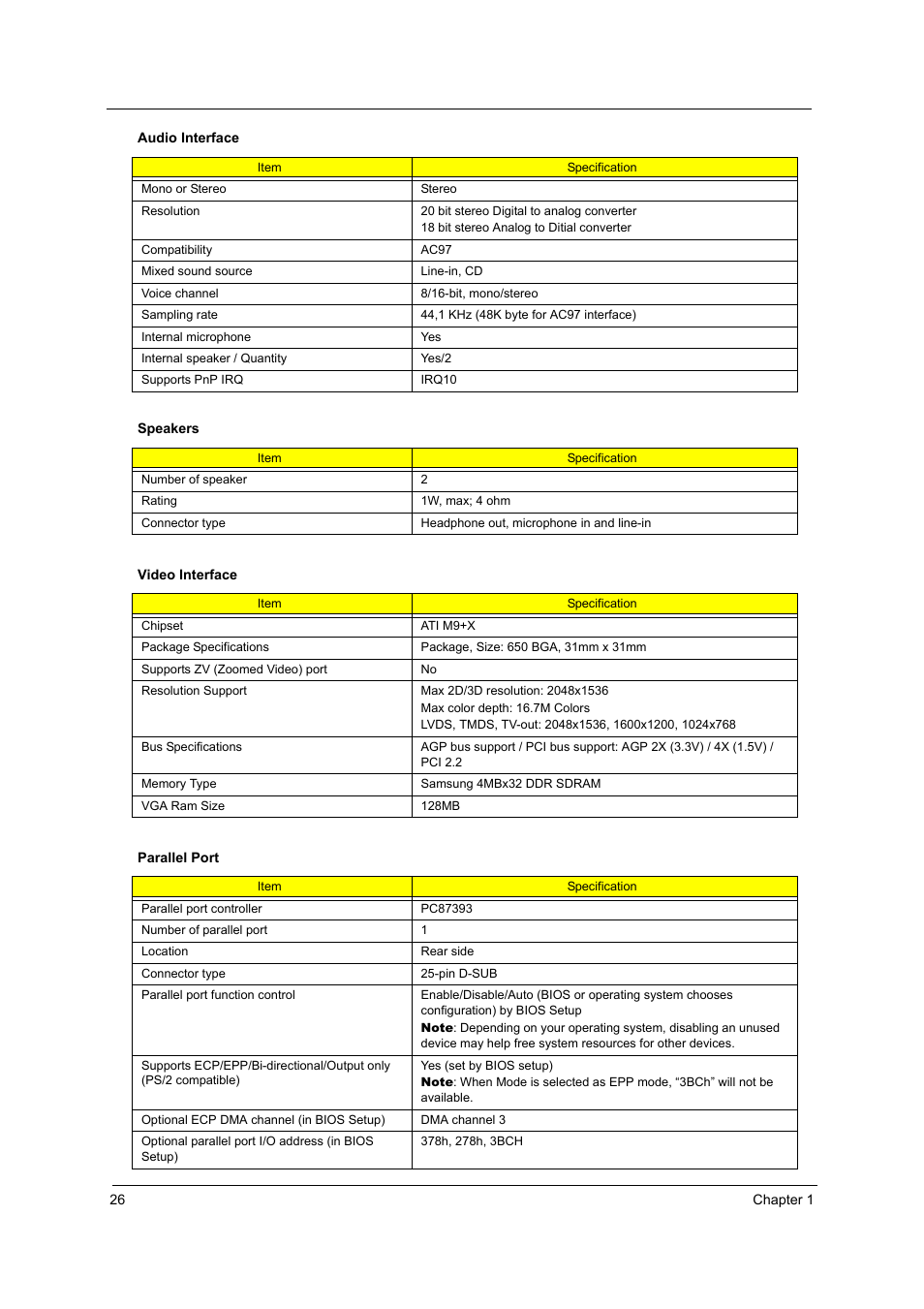 Acer 3000 User Manual | Page 34 / 109