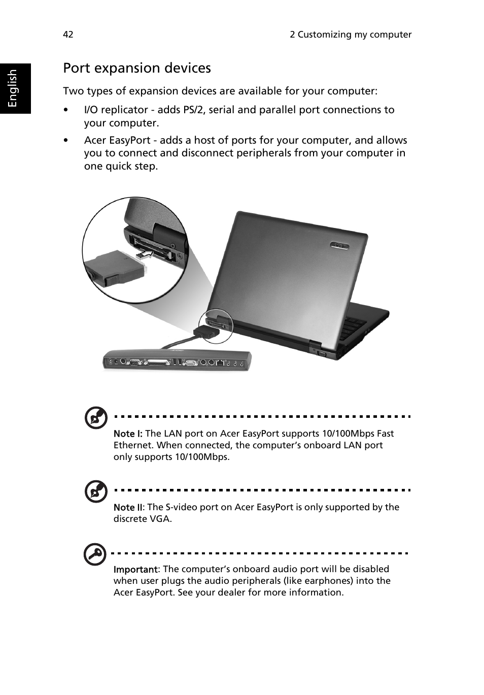Port expansion devices | Acer 3200 Series User Manual | Page 50 / 90