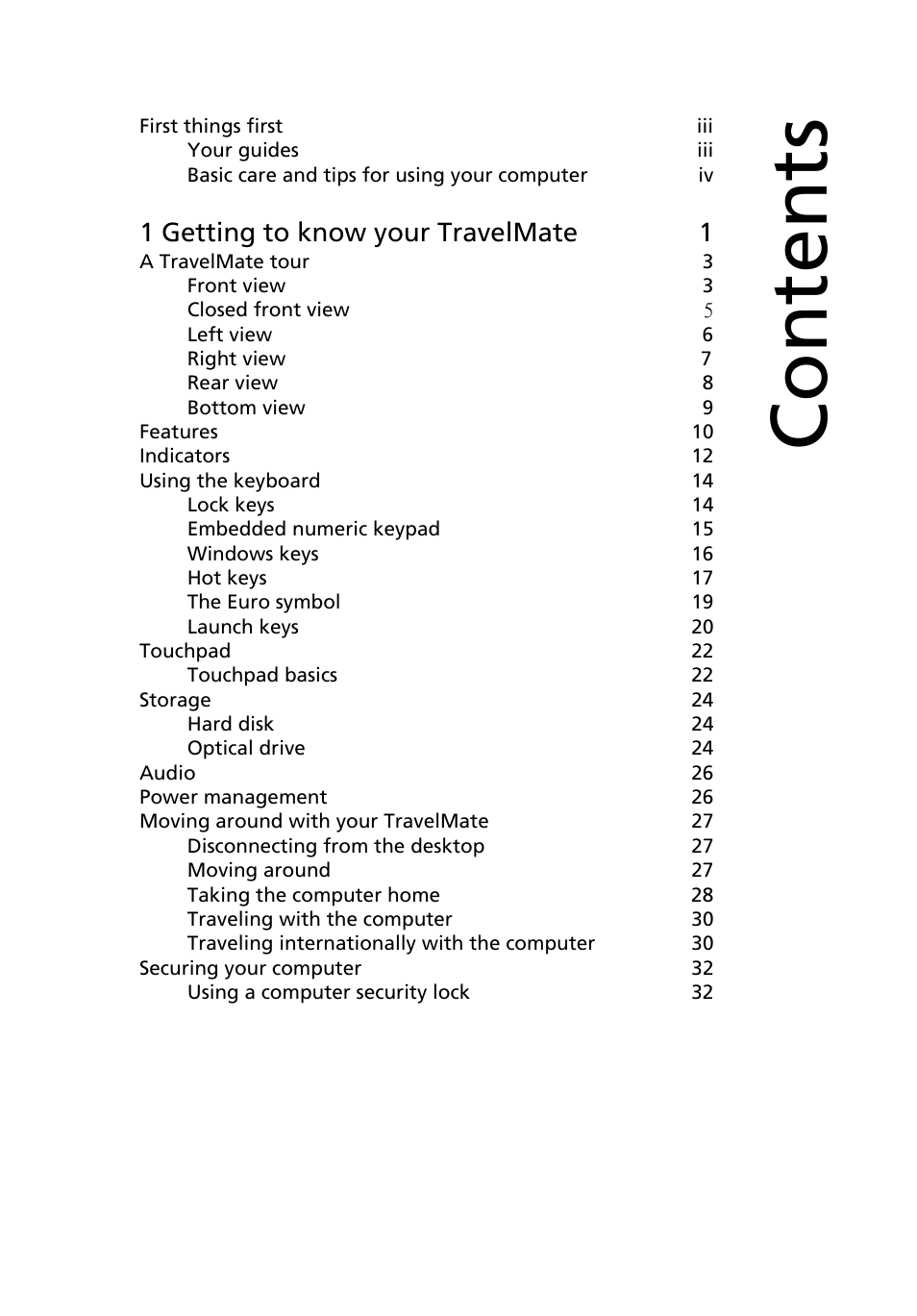 Acer 3200 Series User Manual | Page 7 / 90