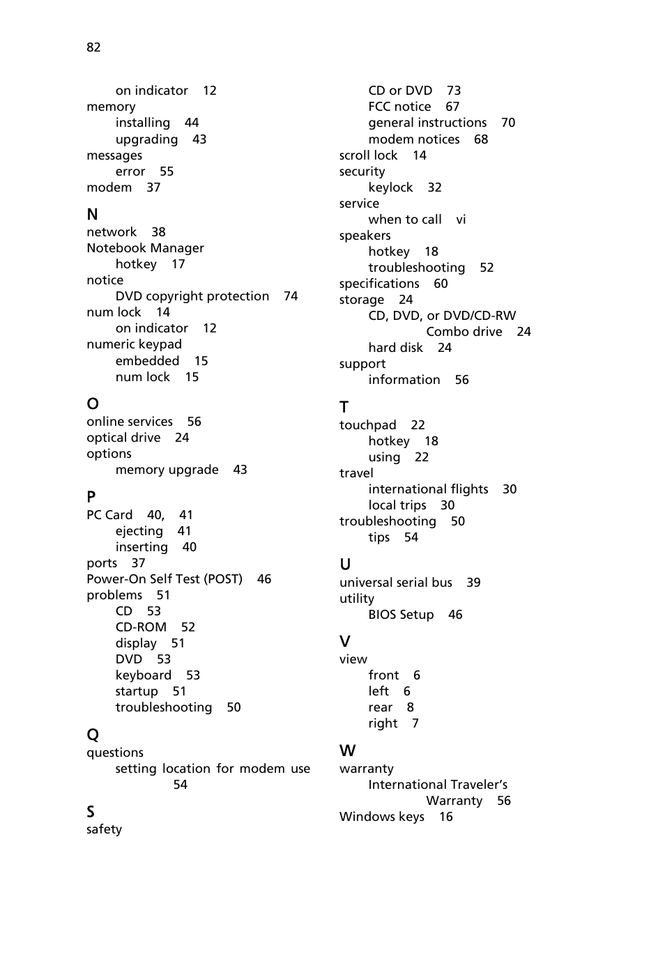 Acer 3200 Series User Manual | Page 90 / 90