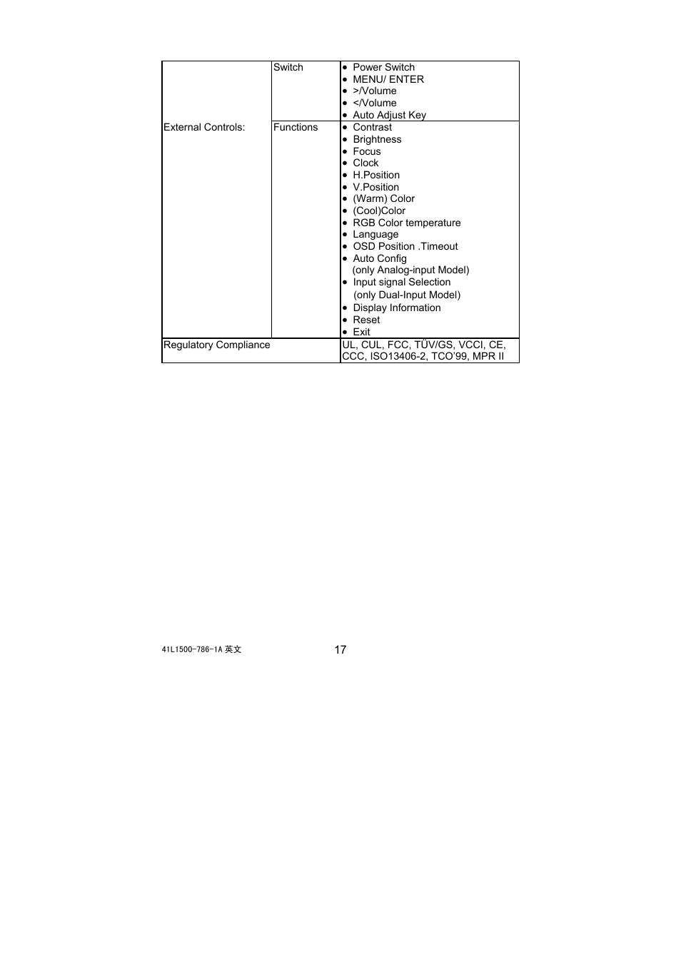 Acer 41L1500-786-1A User Manual | Page 18 / 20