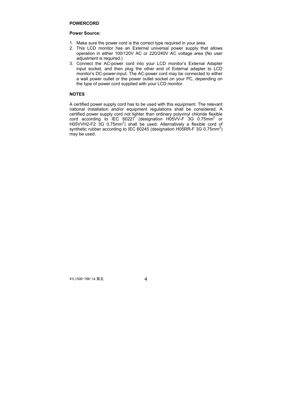 Acer 41L1500-786-1A User Manual | Page 5 / 20