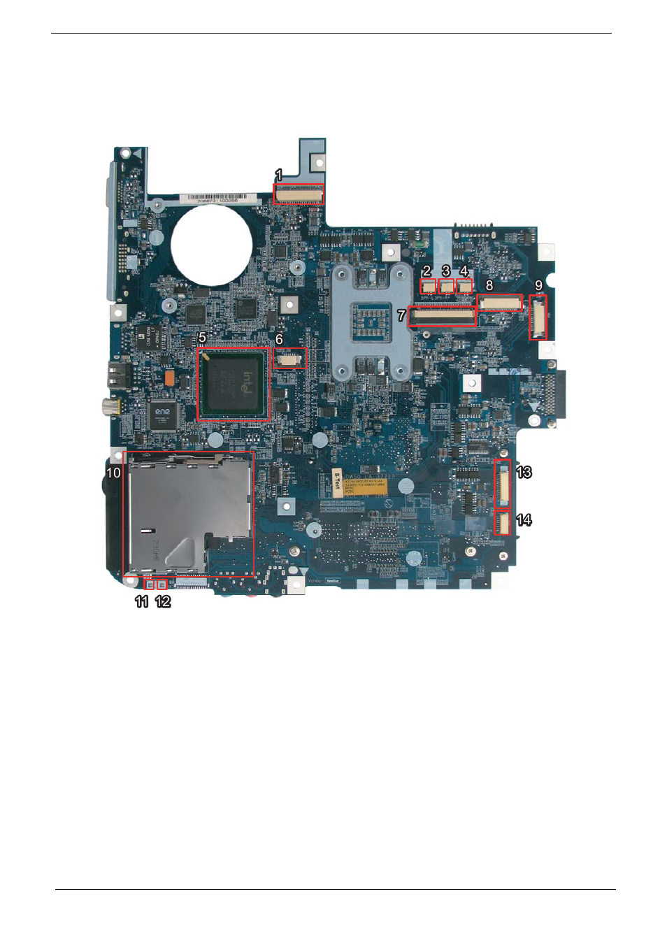 Board layout, Top view | Acer 5710 User Manual | Page 12 / 104