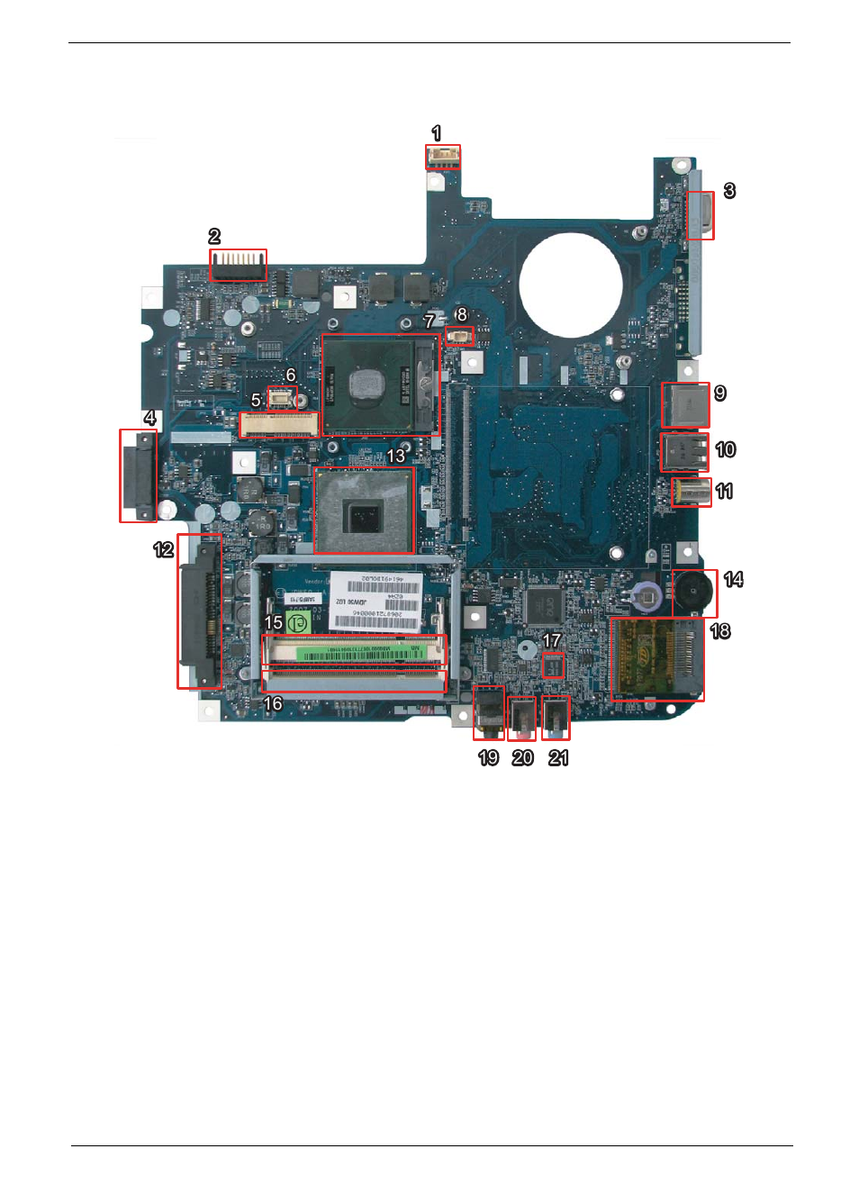 Bottom view | Acer 5710 User Manual | Page 13 / 104