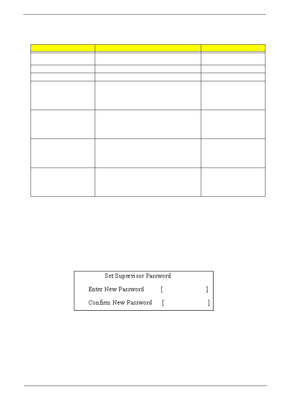 Setting a password | Acer 5710 User Manual | Page 51 / 104