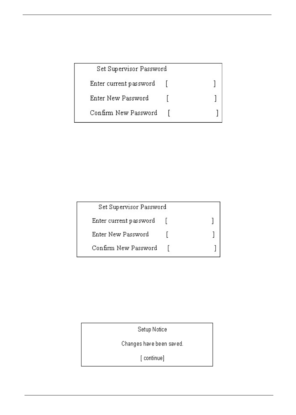 Removing a password, Changing a password | Acer 5710 User Manual | Page 52 / 104