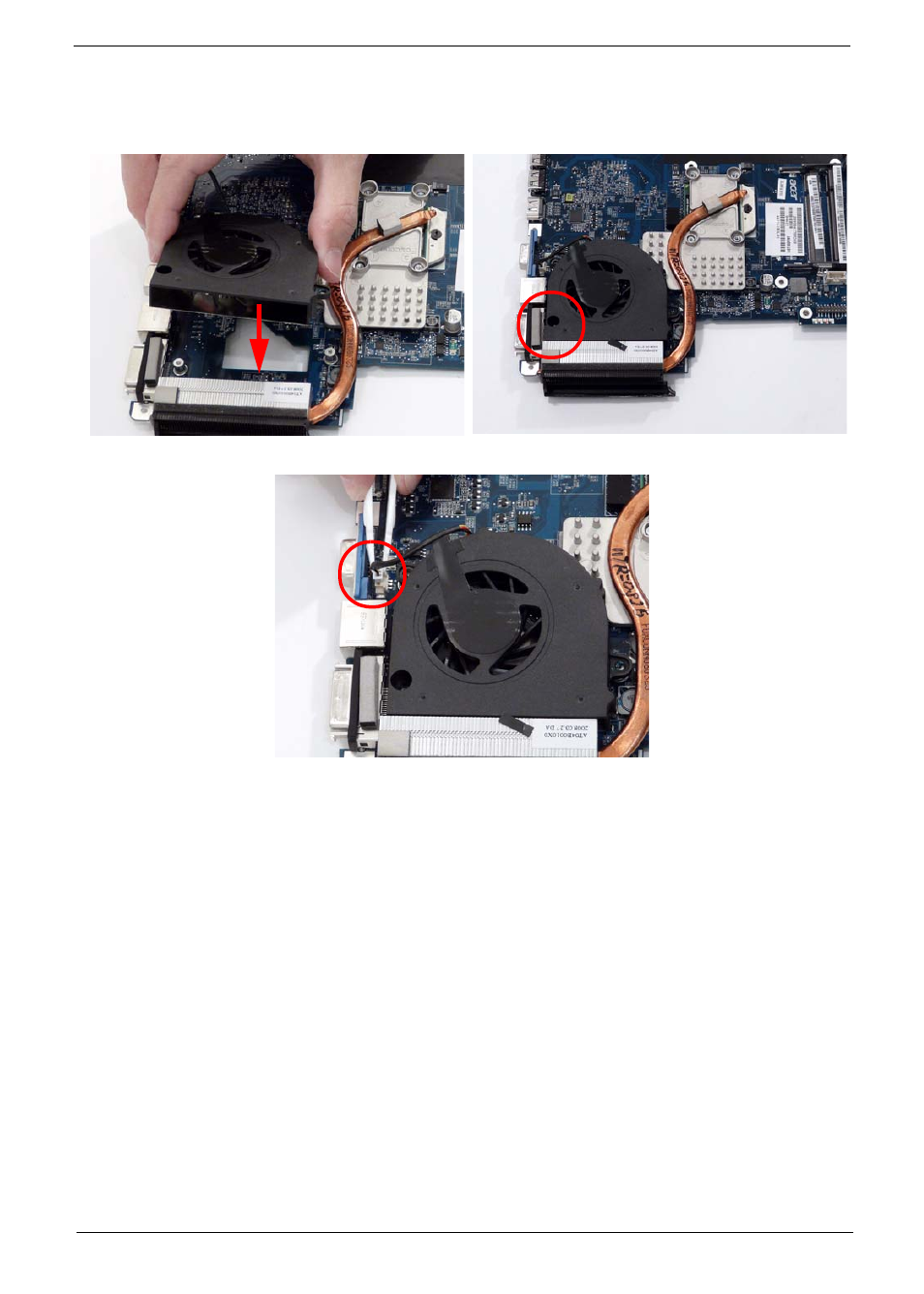 Replacing the cpu fan | Acer 4530 User Manual | Page 113 / 182