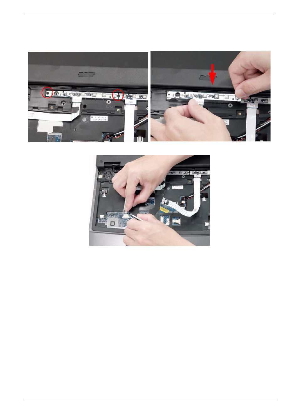 Replacing the launch board | Acer 4530 User Manual | Page 119 / 182