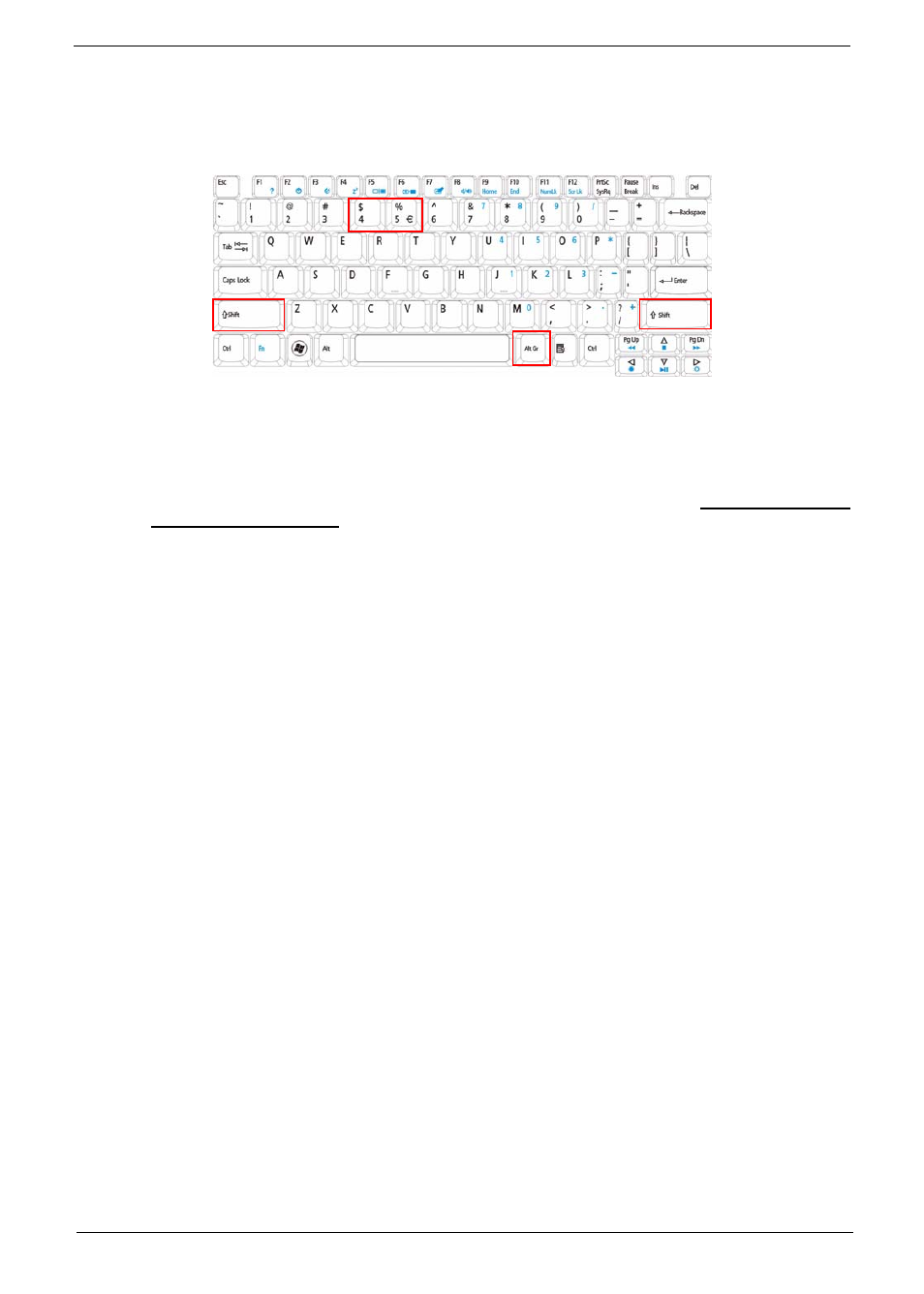 Special key, The euro symbol, The us dollar sign | Acer 4530 User Manual | Page 25 / 182