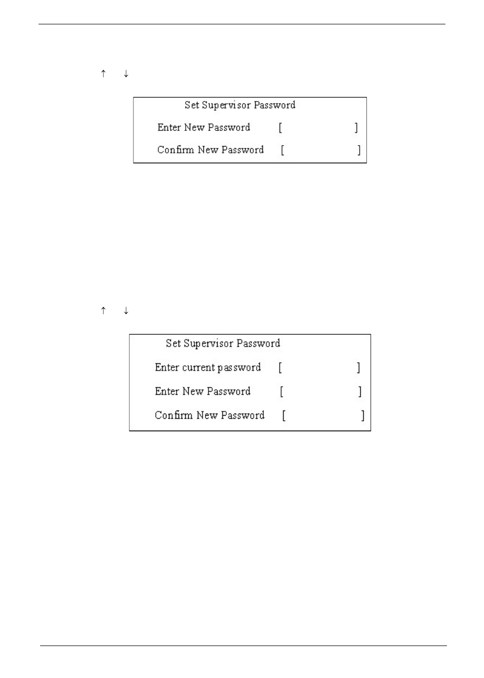 Setting a password, Removing a password | Acer 4530 User Manual | Page 41 / 182