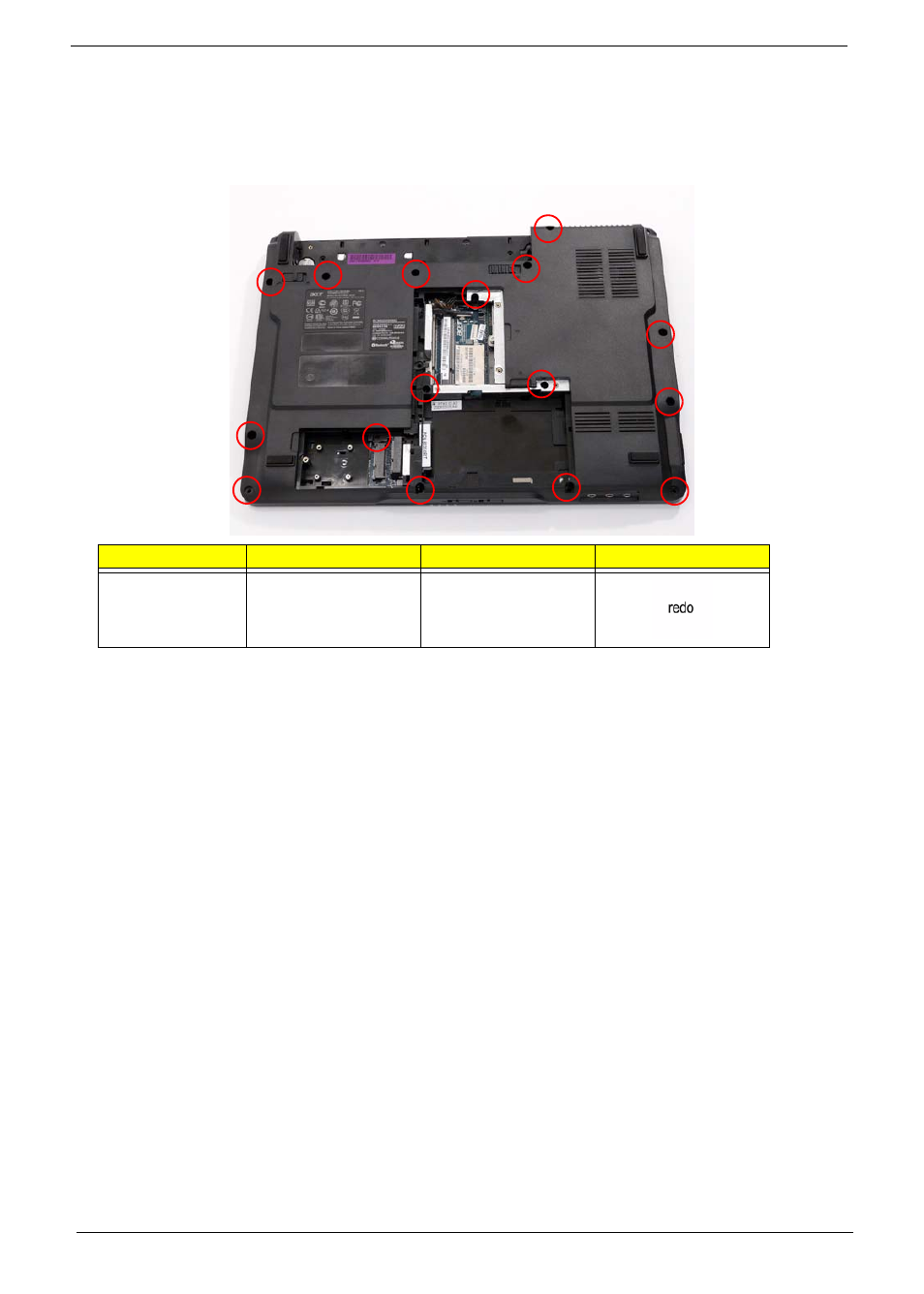 Removing the upper cover | Acer 4530 User Manual | Page 78 / 182