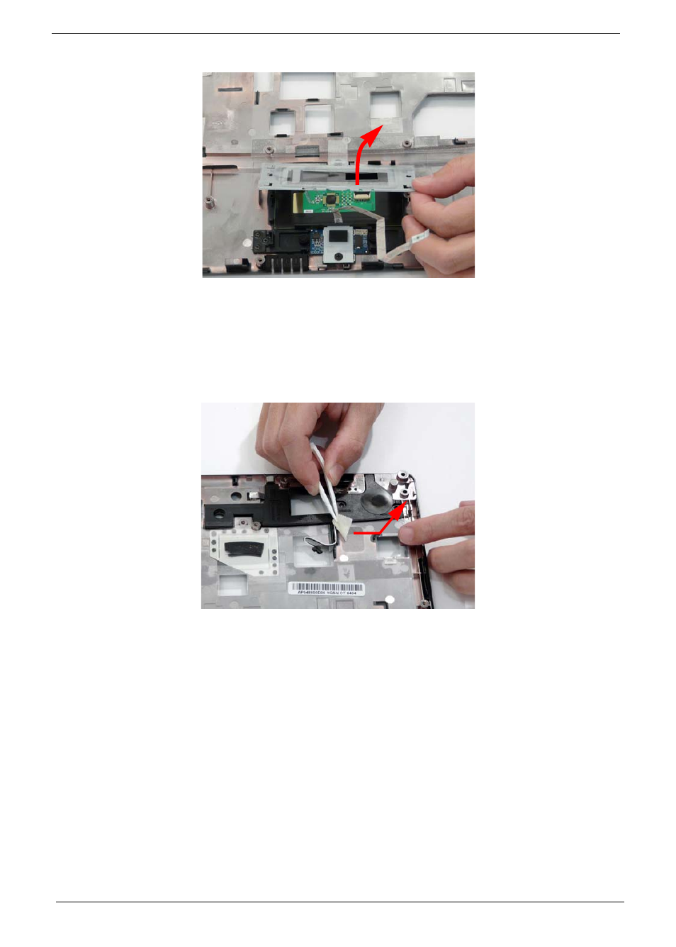 Removing the left speaker module | Acer 4530 User Manual | Page 84 / 182