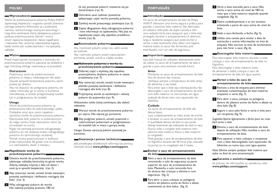 Philips AVENT Sachets de conservation pour le lait maternel User Manual | Page 4 / 6