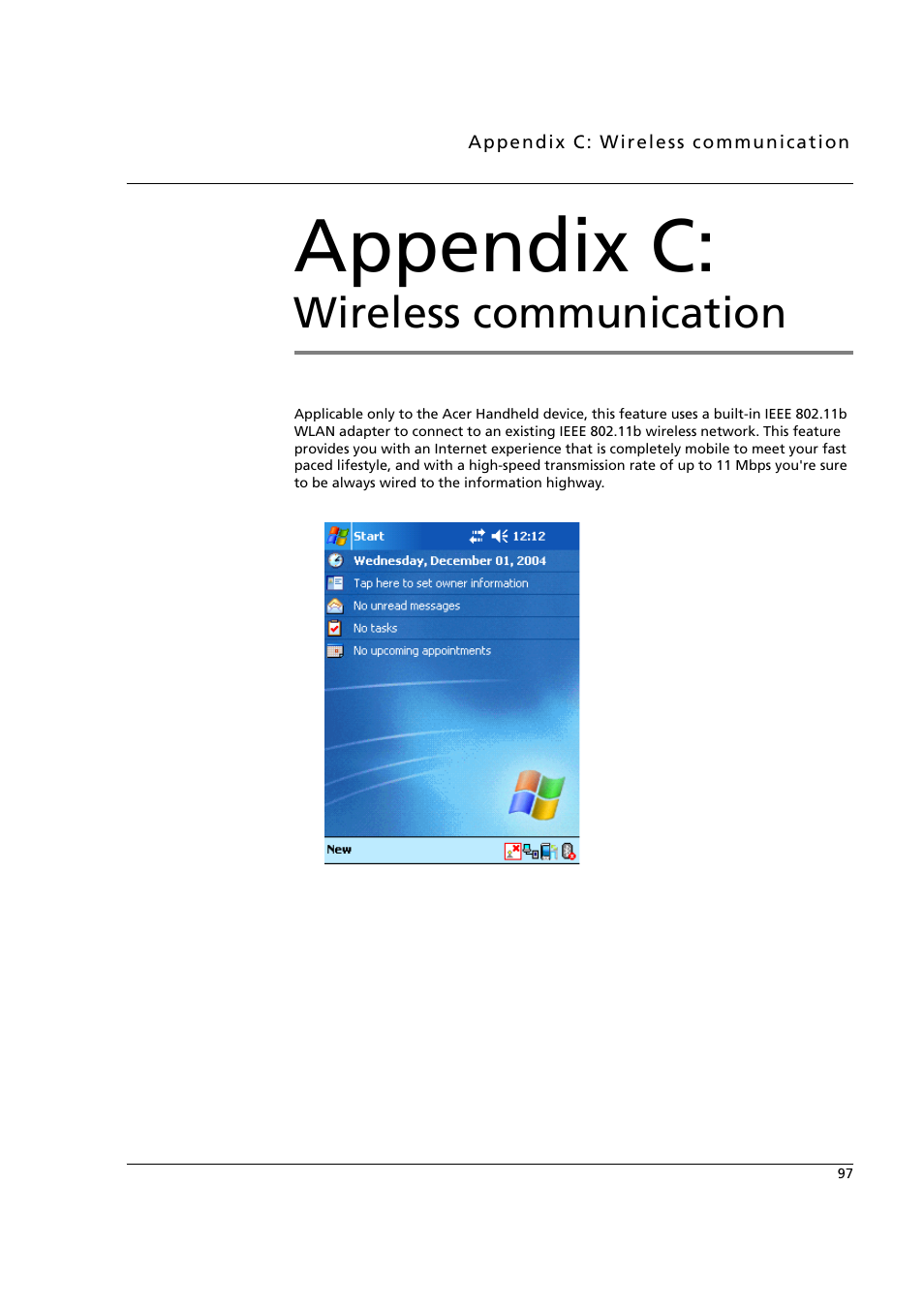 Appendix c: wireless communication, Appendix c, Wireless communication | Acer n50 User Manual | Page 111 / 122