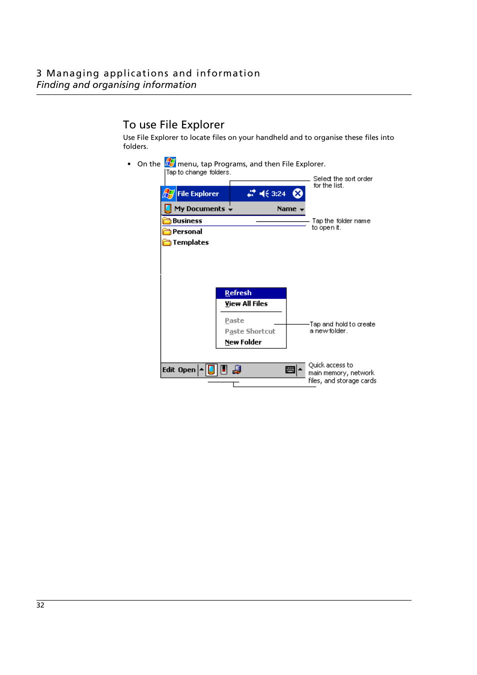 To use file explorer | Acer n50 User Manual | Page 46 / 122