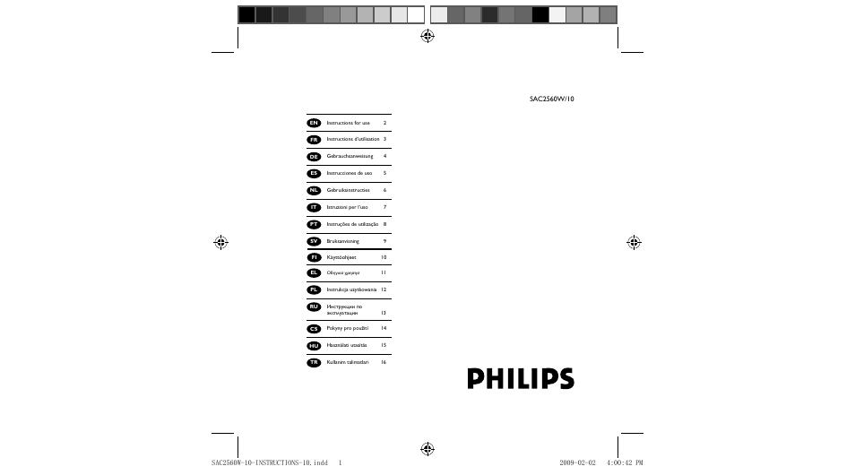 Philips Nettoyeur pour lentille de lecteur CD User Manual | 10 pages