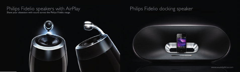 Philips fidelio speakers with airplay, Philips fidelio docking speaker | Philips Fidelio casque à arceau circum-aural User Manual | Page 17 / 19