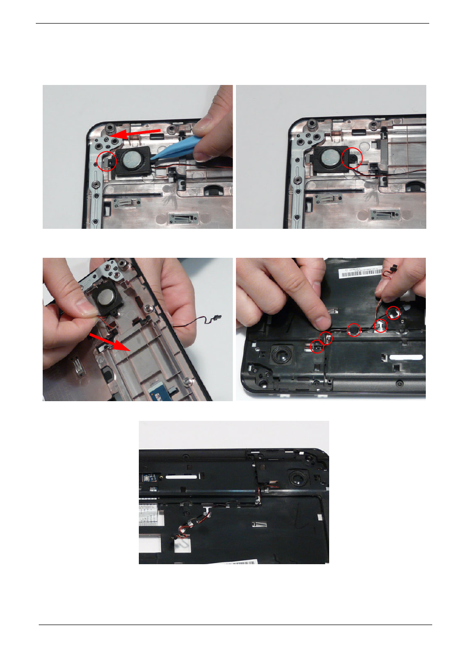 Replacing the right speaker module | Acer 7715Z User Manual | Page 114 / 200