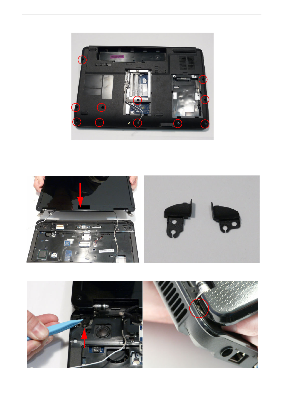 Replacing the lcd module | Acer 7715Z User Manual | Page 120 / 200