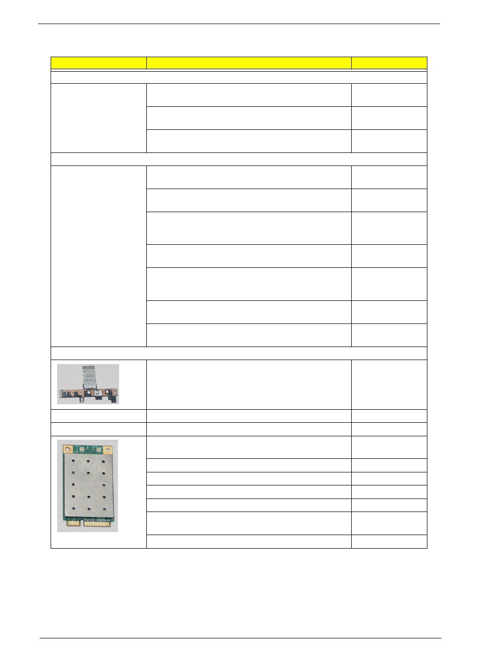 Aspire 7715z/7315 fru list | Acer 7715Z User Manual | Page 165 / 200